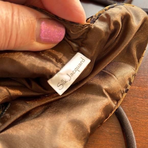 Red blossom jewelry roll for travel 4 compartments and ring holder roll tie & go - Picture 5 of 10